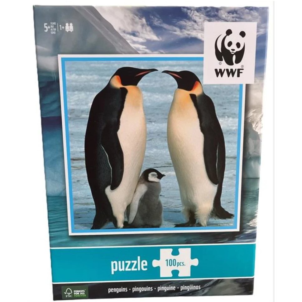 WWF Pingvin Puslespill 100 Brikker