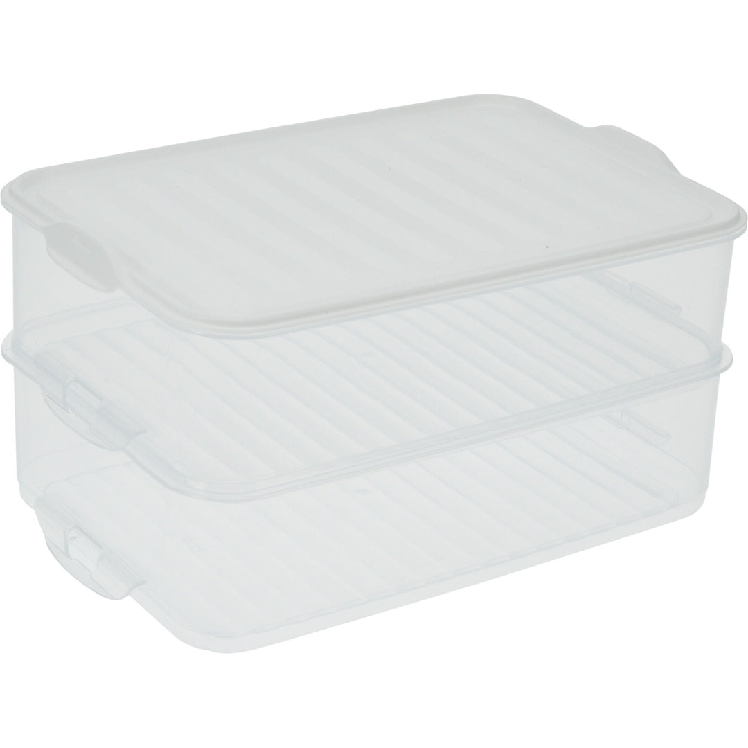 Oppbevaringsboks for mat og pålegg 2lag x 1600ml | Excellent Houseware