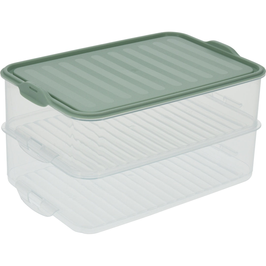 Oppbevaringsboks for mat og pålegg 2lag x 1600ml | Excellent Houseware