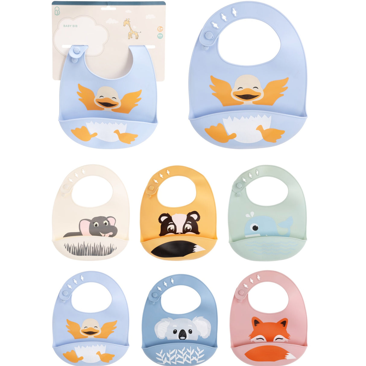 Matsmekk med Silikon 6 ulike | Kids Collection