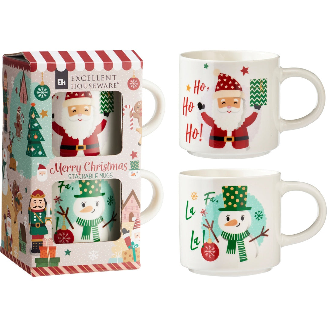 Julekrus Porselen 2 stk | Excellent Houseware