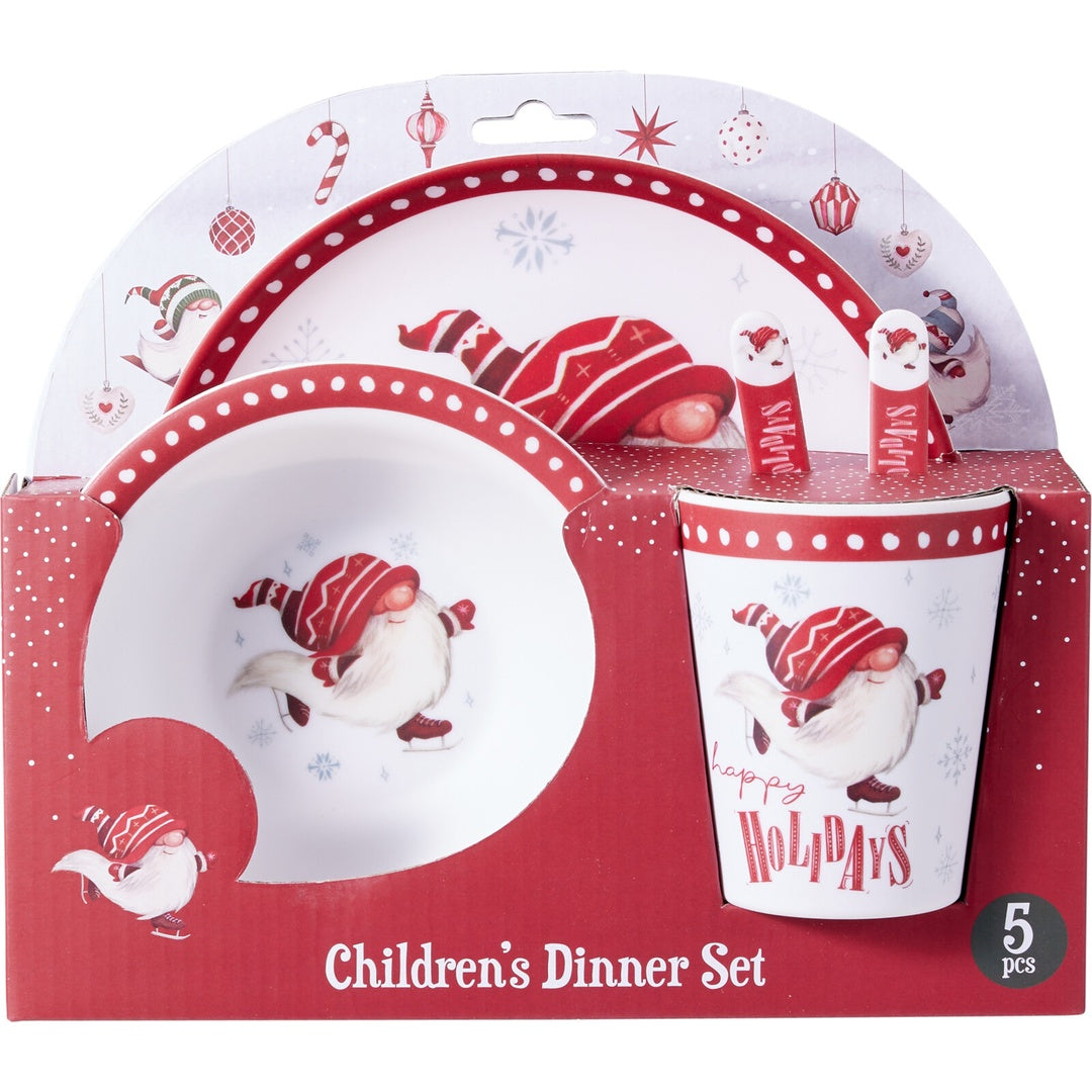 Spisesett Julemotiv Melamin 5 deler | Excellent Houseware