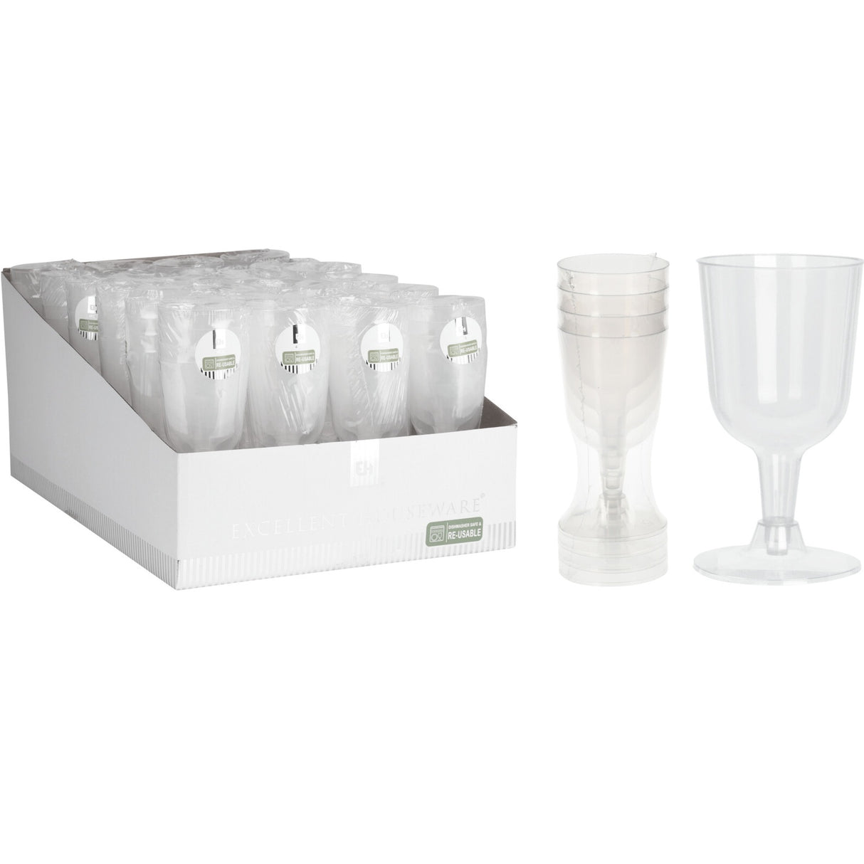 Vinglass i Plast 160ml | Excellent Houseware