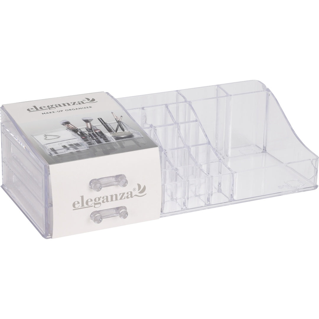 Makeup-organizer med to skuffer | Eleganza