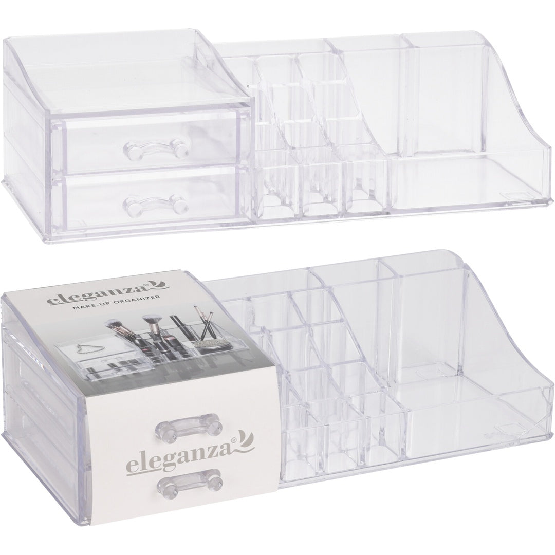 Makeup-organizer med to skuffer | Eleganza