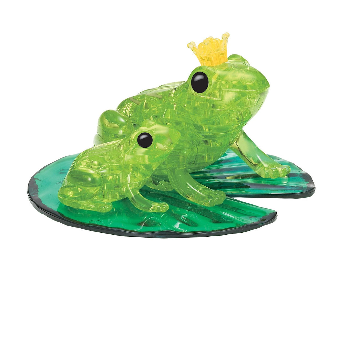 Crystal Puzzle Frosker 43 Deler | 3D Puslespill med Lotusblad