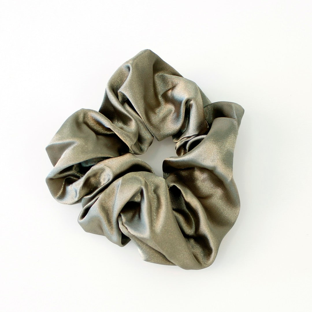 Stor Hårstrikk Scrunchie Metallic | Flere farger