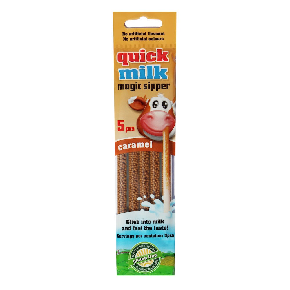 Quick Milk Karamell 5pk | Smakssugerør