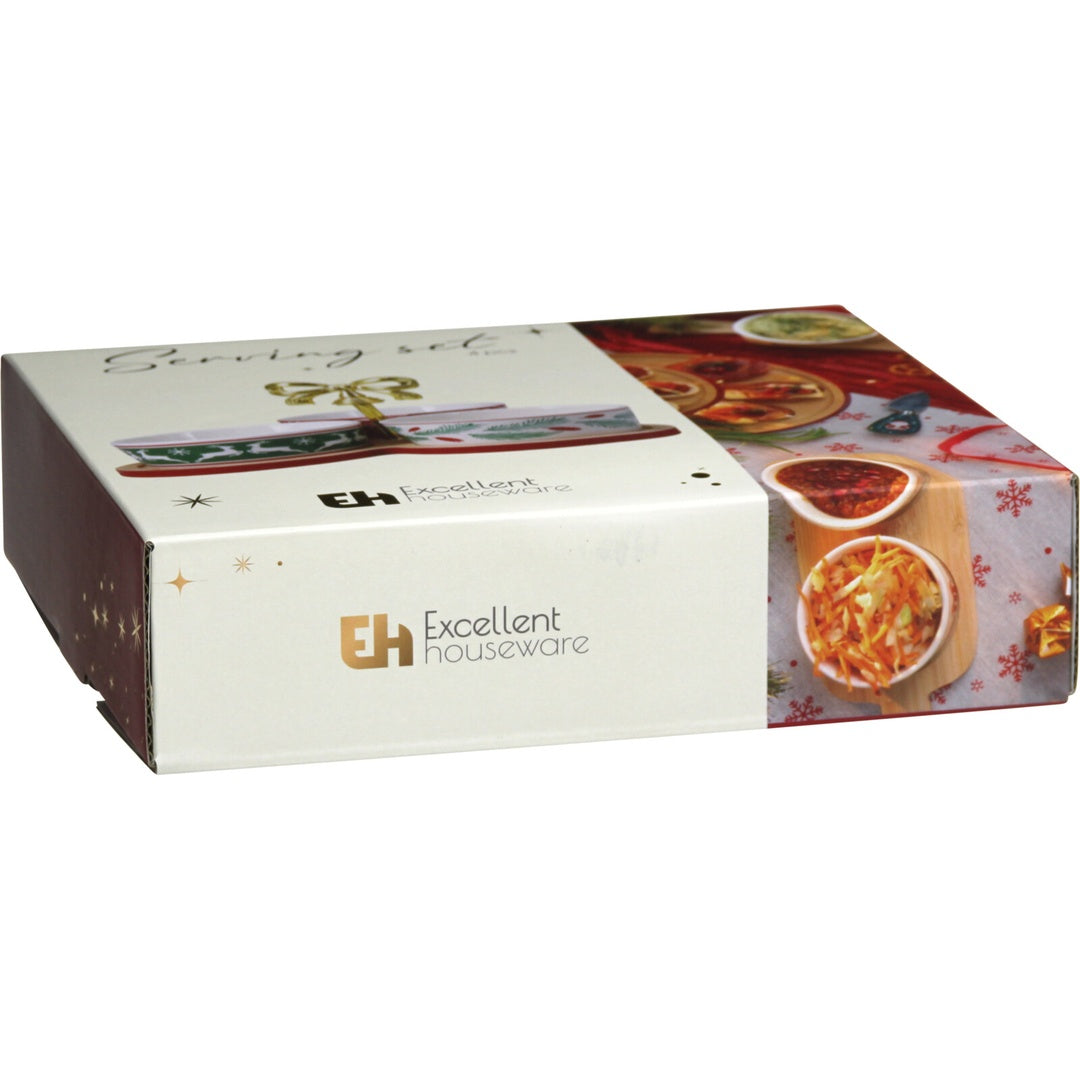 Julemotiv Serveringssett 4 deler | Excellent Houseware