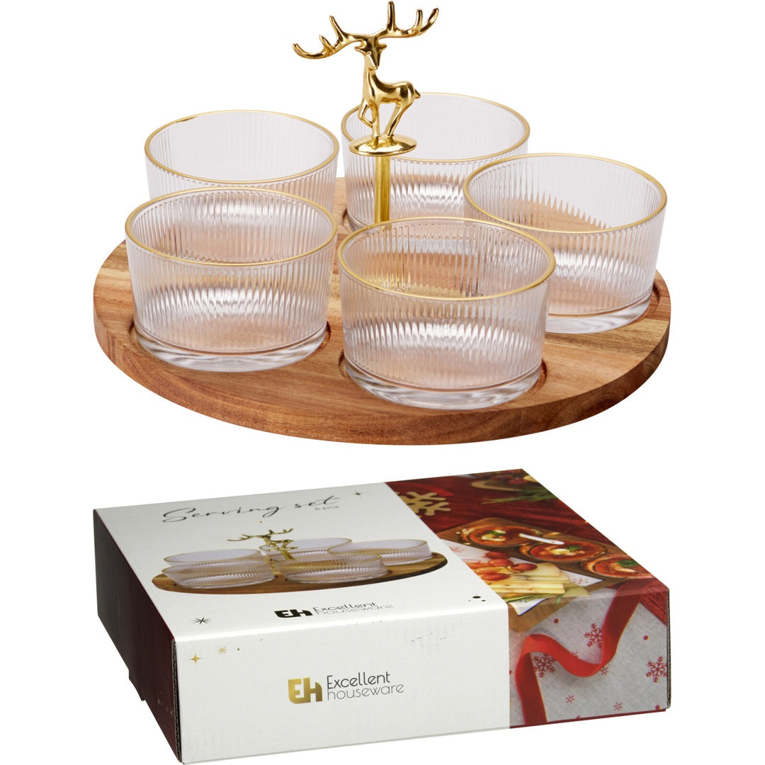 Serveringssett 6 deler Glass | Excellent Houseware