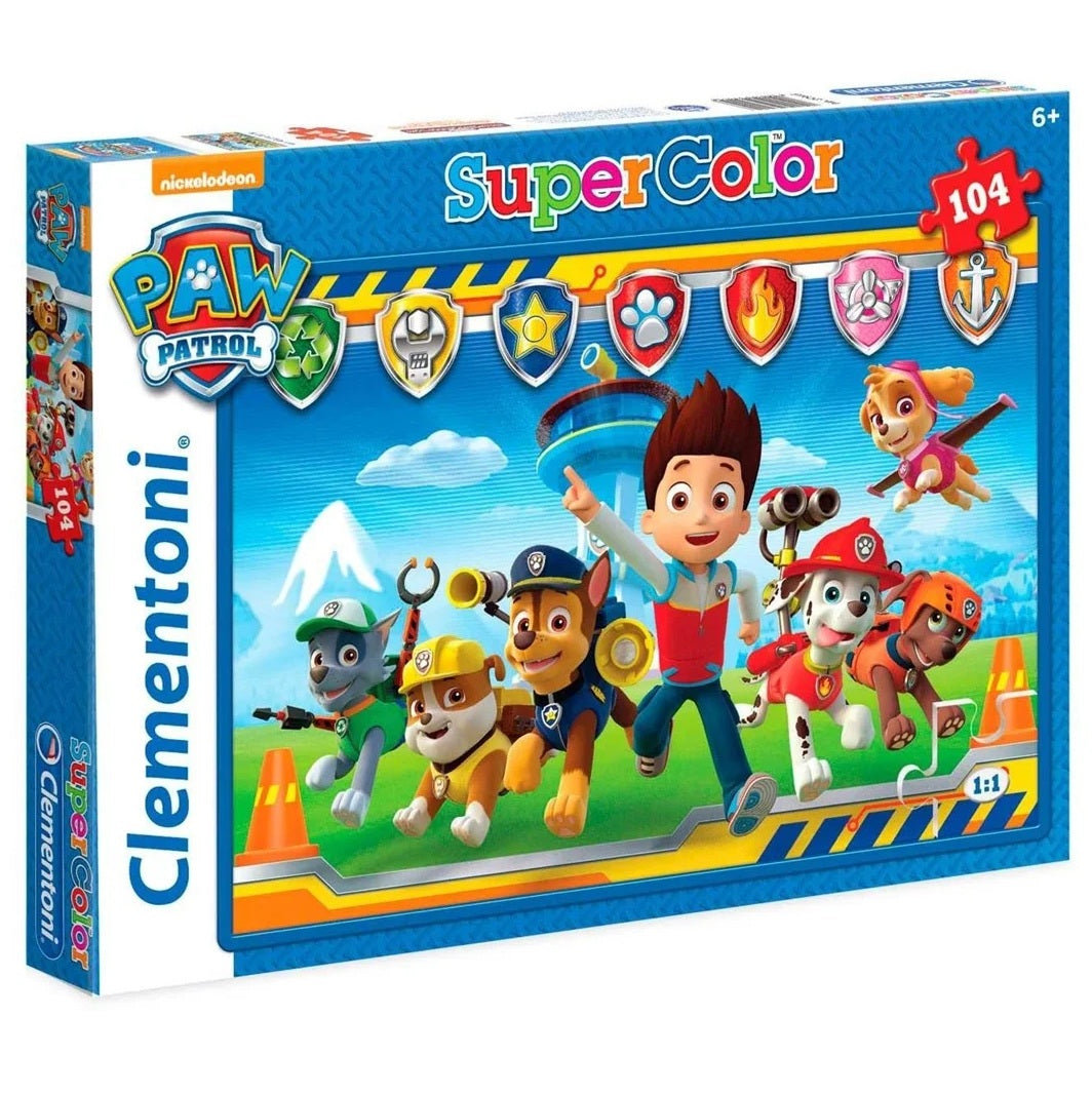 Clementoni Super Color Puslespill 104 Brikker | Paw Patrol