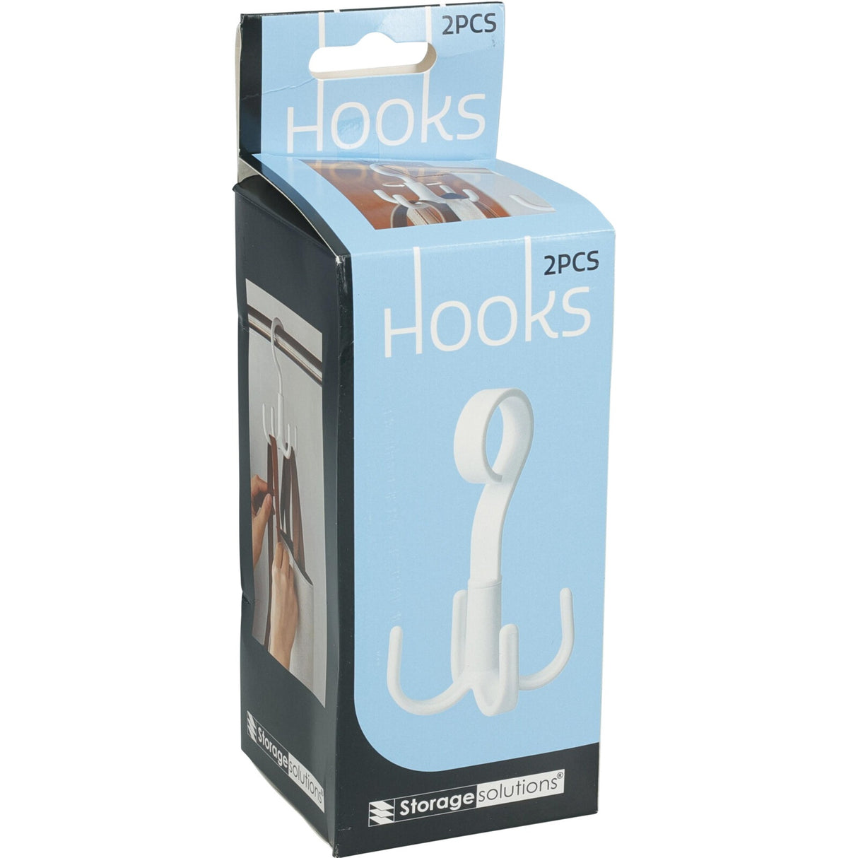 Slips- og veskehenger 4 tagger | 2 pk