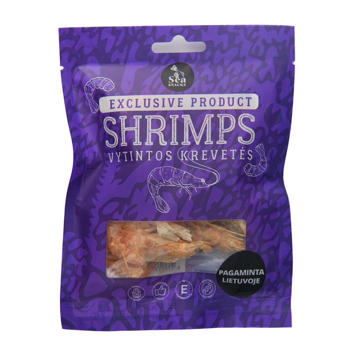 Sea Snacks Tørrfisk Tørkede Reker fra Grønland 30g