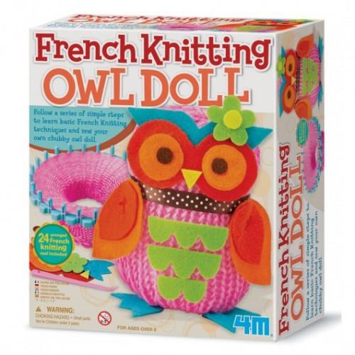 4M Strikkelise Ugle | Lær French Knitting