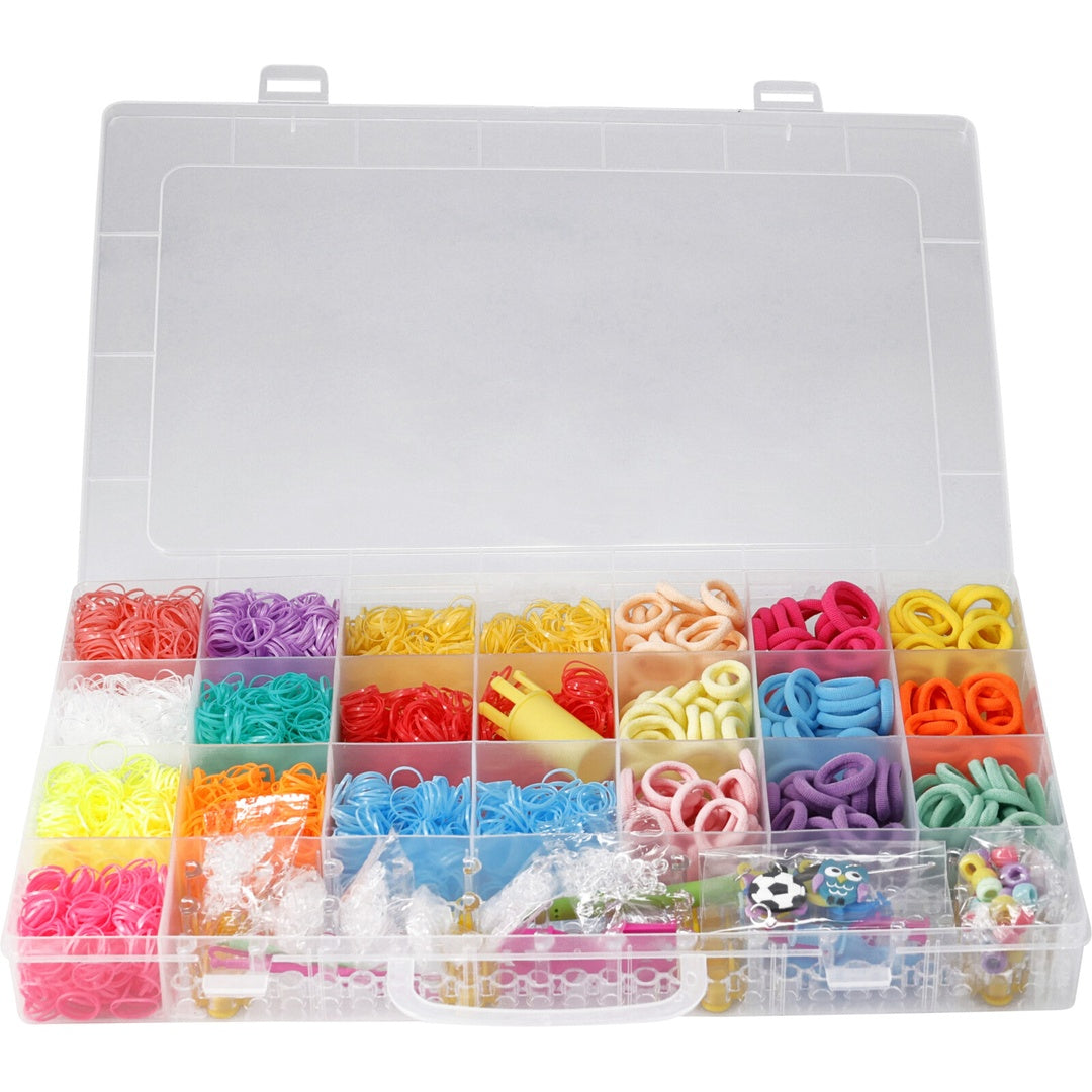 Loombands sett 4800 deler | Tilbehør inkludert