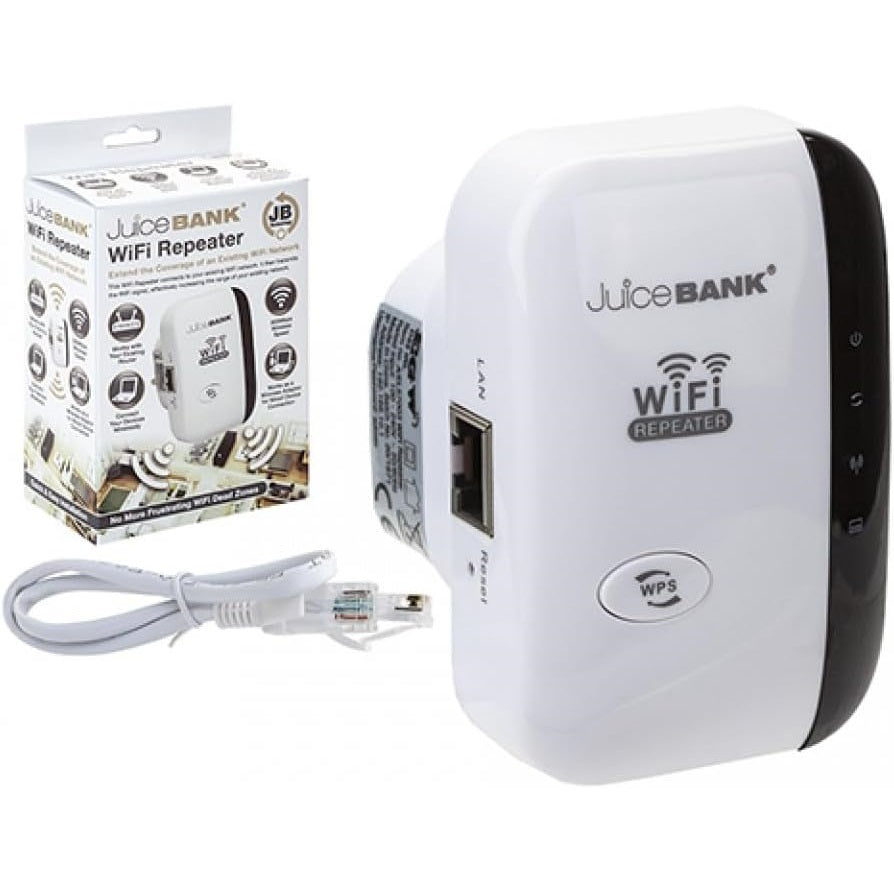 Juice Bank WiFi-forsterker | Forlenger Rekkevidden