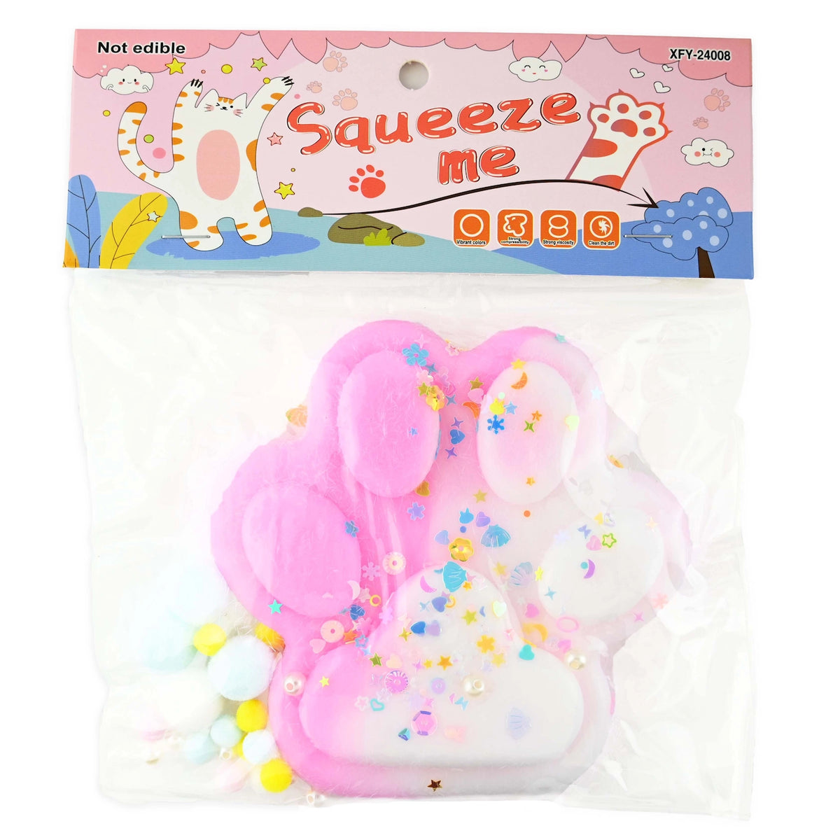 Squishy Kattepote 12,5cm | Velg mellom 4 Farger