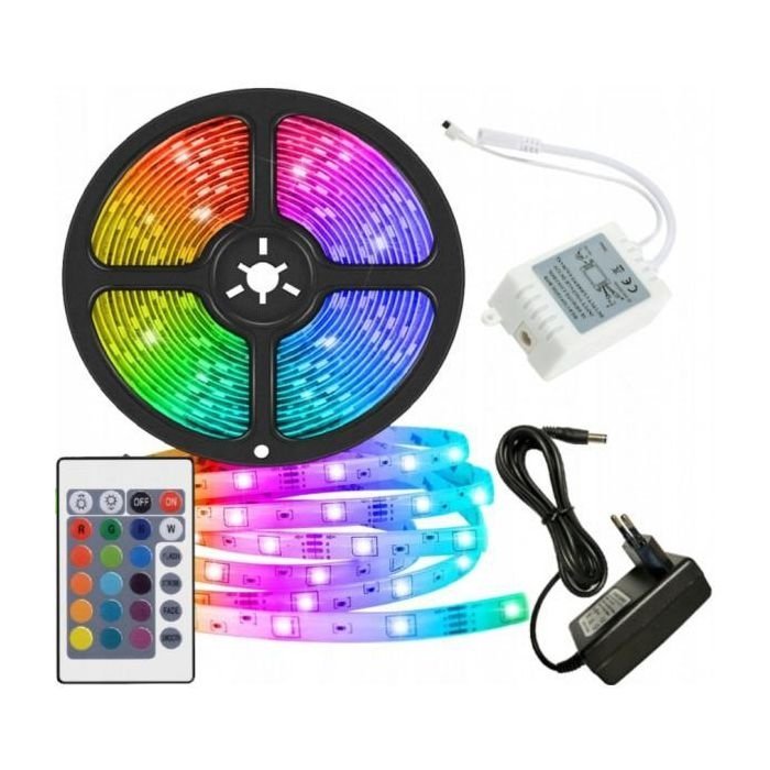 LED-List 10m Bluetooth & App | RGB Lys med Musikkstyring