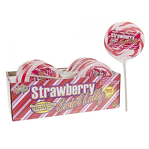 Mr Candy Stor Spiralkjærlighet Jordbær 110g