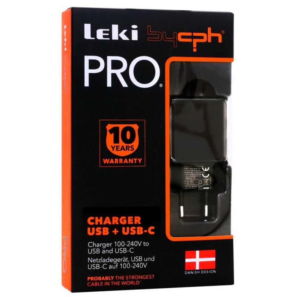 Leki by cph PRO Hurtiglader 20W | USB-A og USB-C