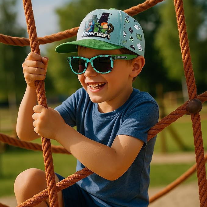 Minecraft Caps og Solbriller Sett | 4–8 år