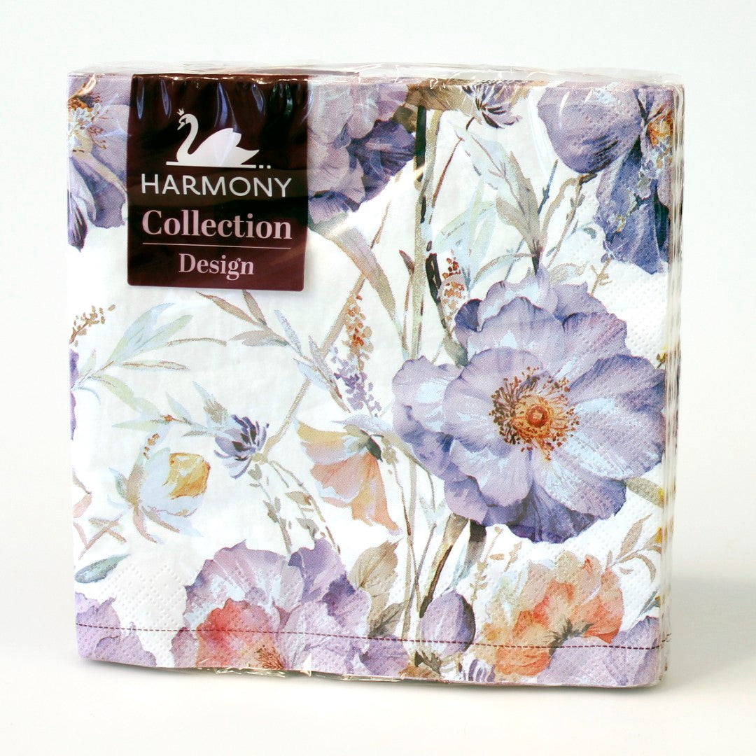 Blomster Servietter 20pk 3-lags | Harmony Collection