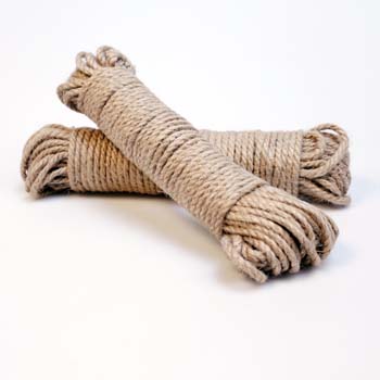 Jutesnøre Natur 25m x 5mm | 3-lags