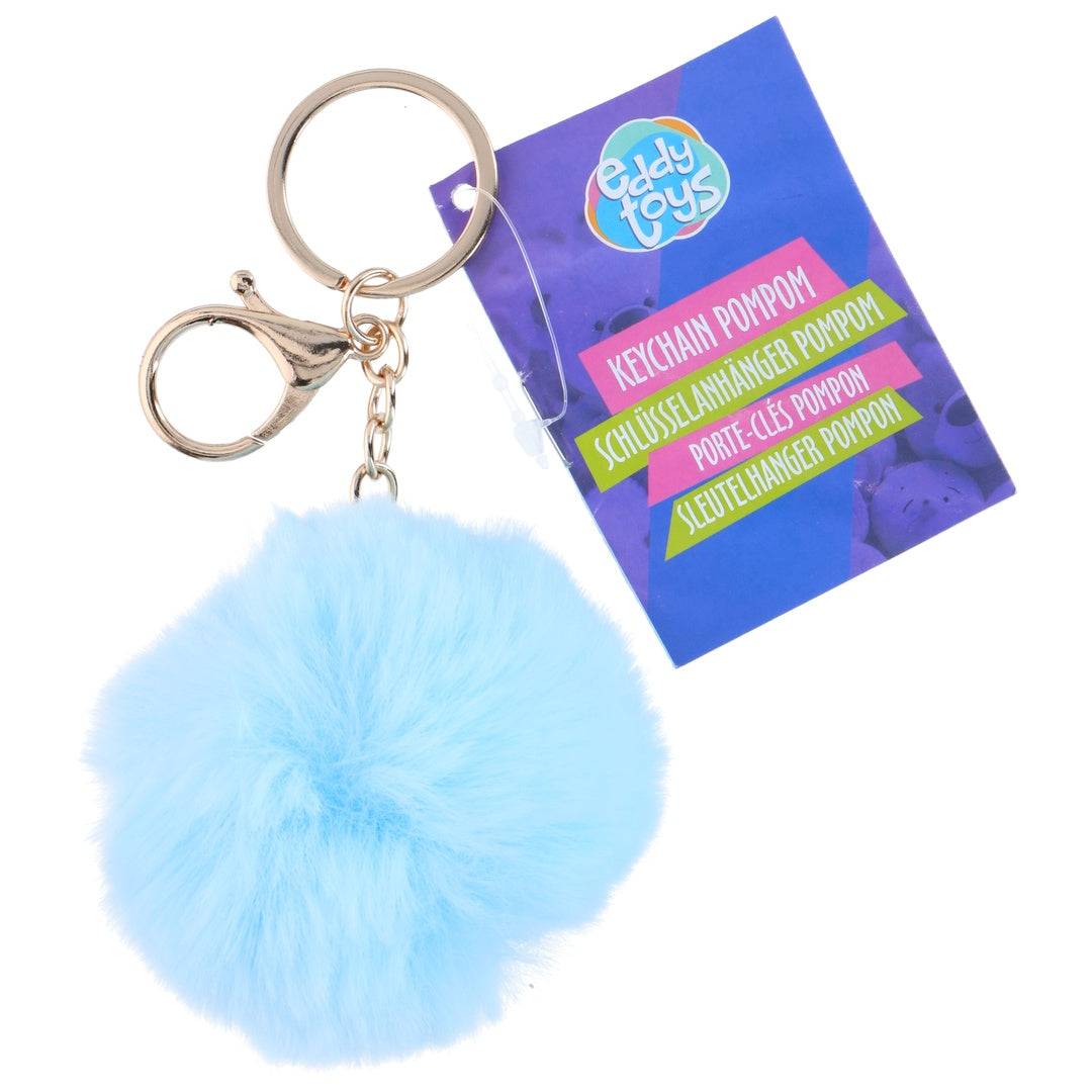 Fluffy Pompom Nøkkelring | Eddy Toys