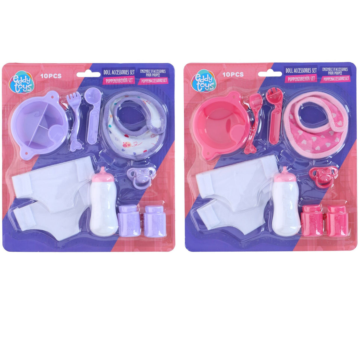Eddy Toys | Dukketilbehørs Sett 10 Deler