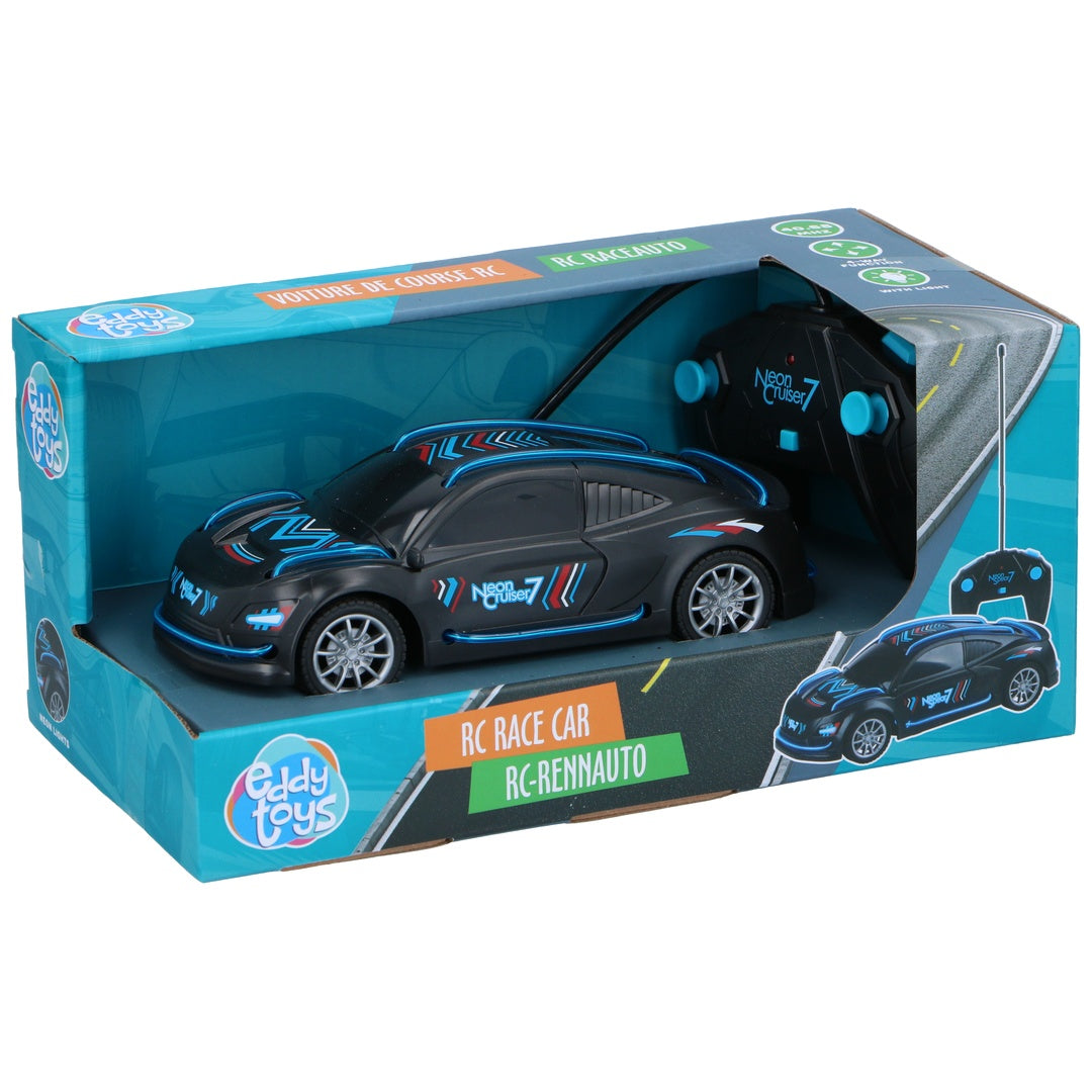 Fjernstyrt bil 19cm | Sort | Eddy Toys