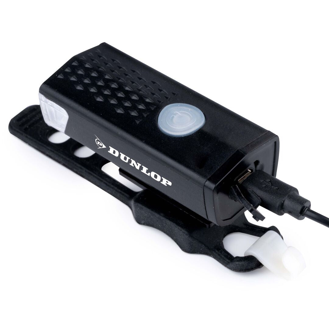 Dunlop Sykkellyktsett | Oppladbar LED Front- og Baklys