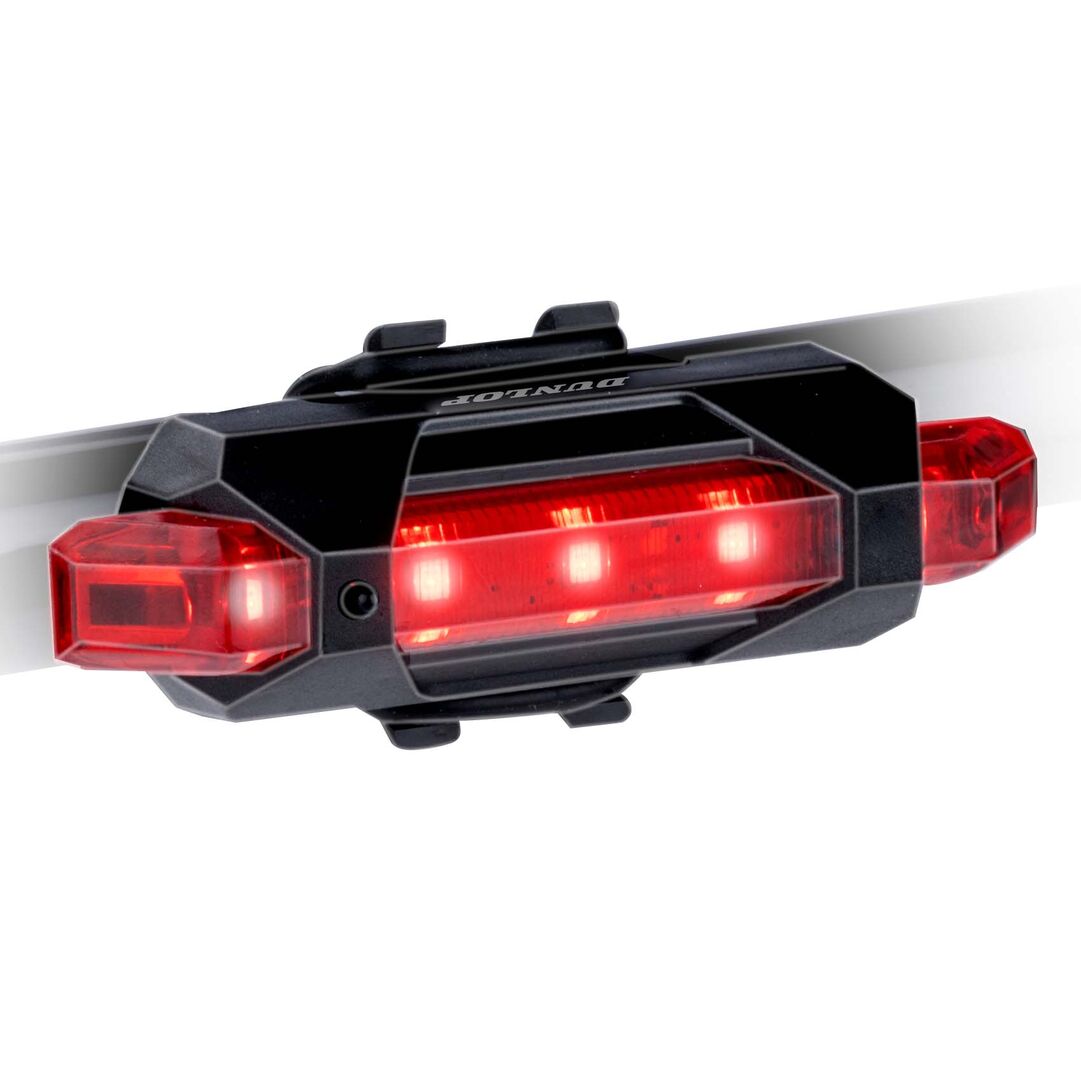 Dunlop Sykkellyktsett | Oppladbar LED Front- og Baklys