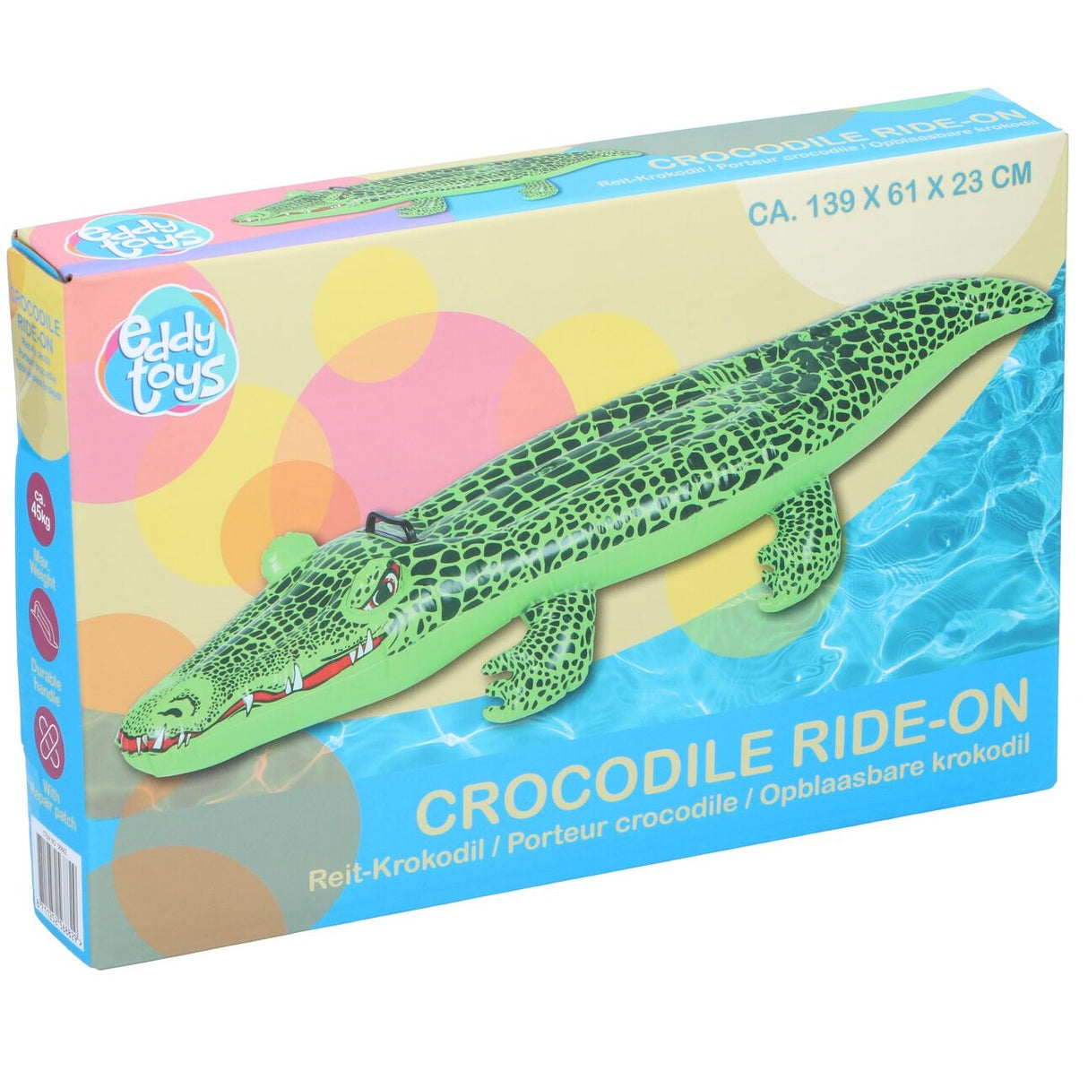 Eddy Toys | Oppblåsbar Krokodille 139x61cm