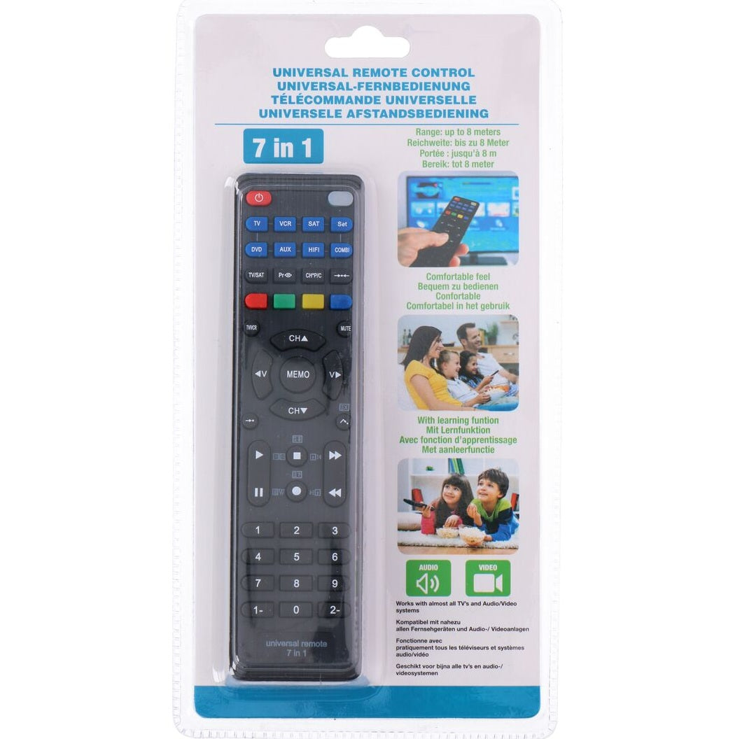 Universal TV Fjernkontroll 7i1