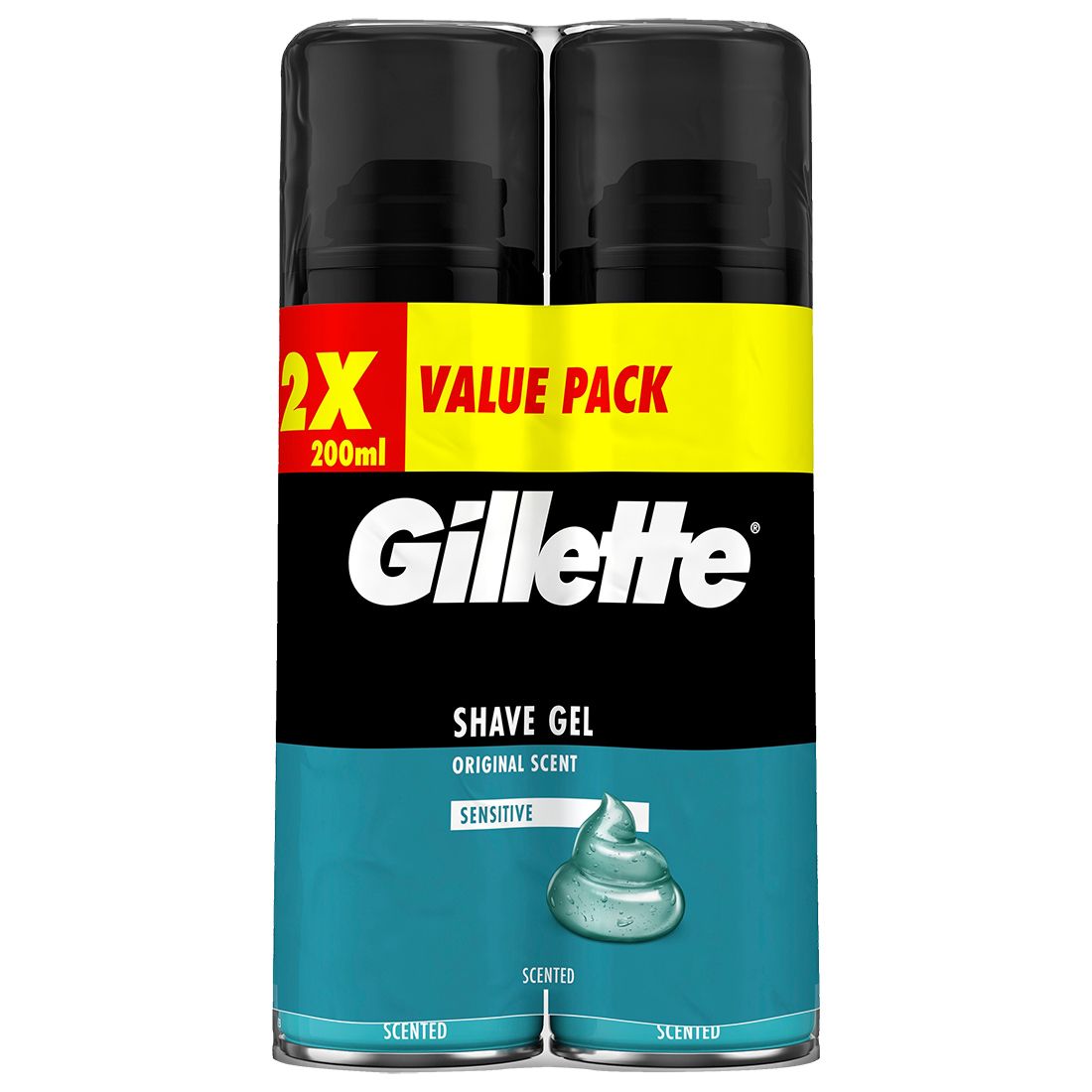 Gillette Shaving Gel Sensitive 2 x 200ml