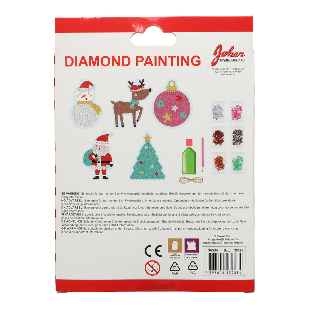 Christmas Diamond Painting Kit | 5 Julemotiv