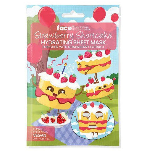 Face Facts Strawberry Shortcake Ansiktsmaske 20ml | Sheet Mask