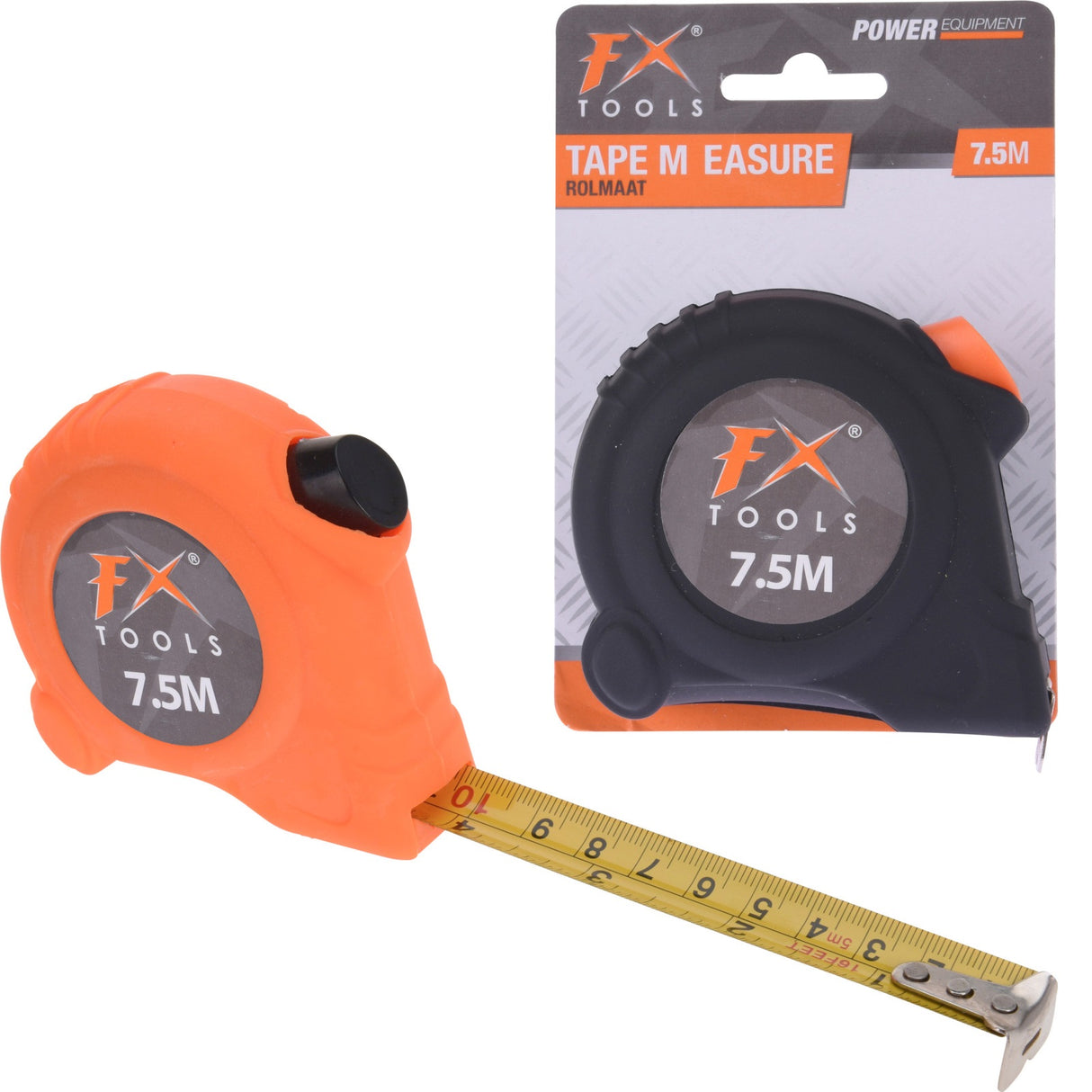 Målebånd 7,5m Med Automatisk Stop | FX Tools