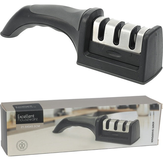 Excellent Houseware | Knivsliper med 3 Slipehull