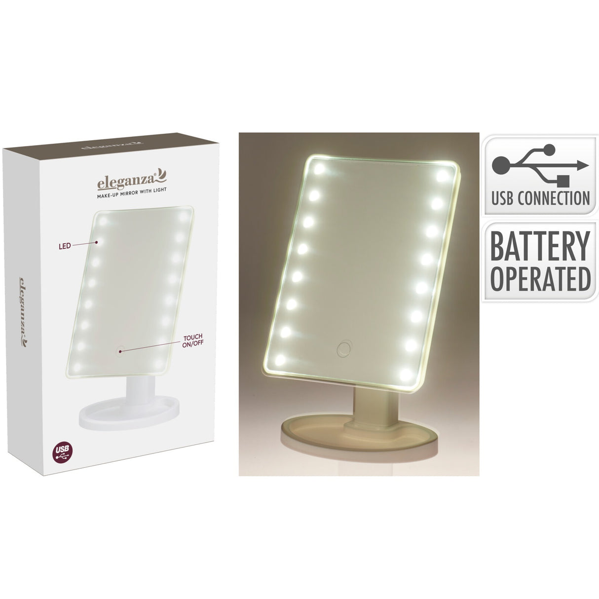 Eleganza | Sminkespeil med LED-lys