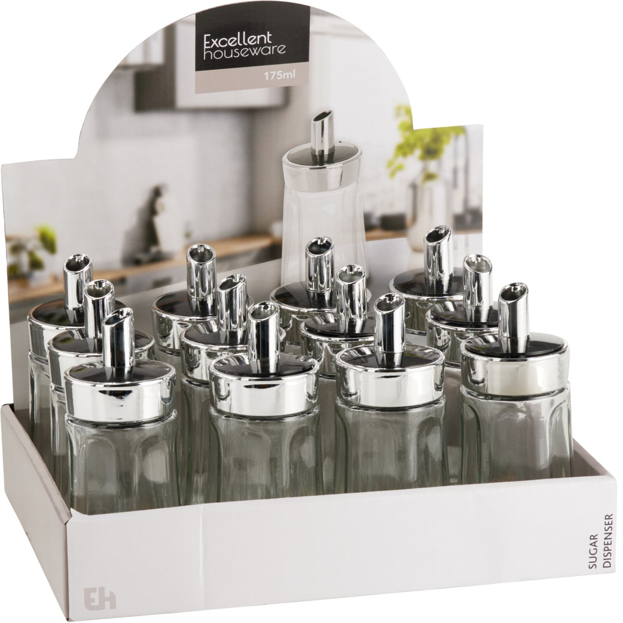 Excellent Houseware | Sukkerdispenser i glass 175 ml
