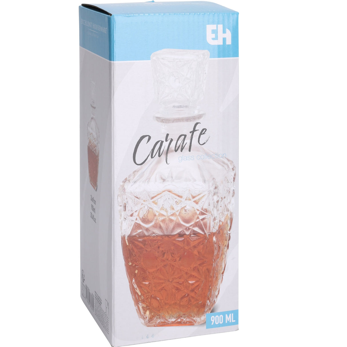 Excellent Houseware | Glasskaraffel med Lokk 900ml