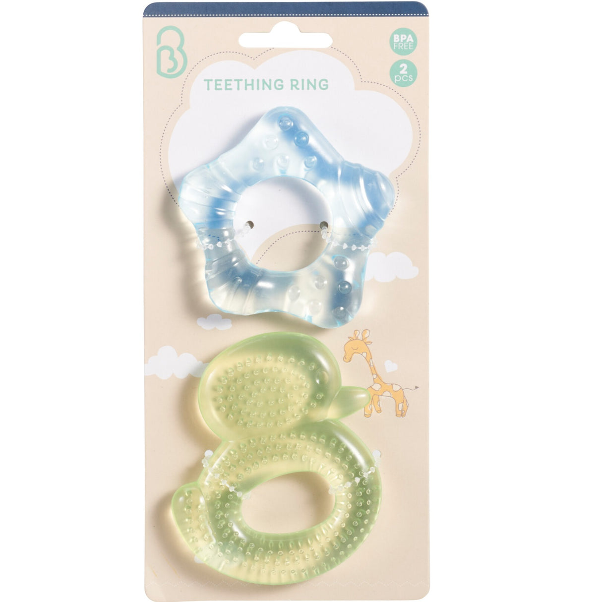 Kids Collection | Baby Biteleker med Gel | Stjerne og And
