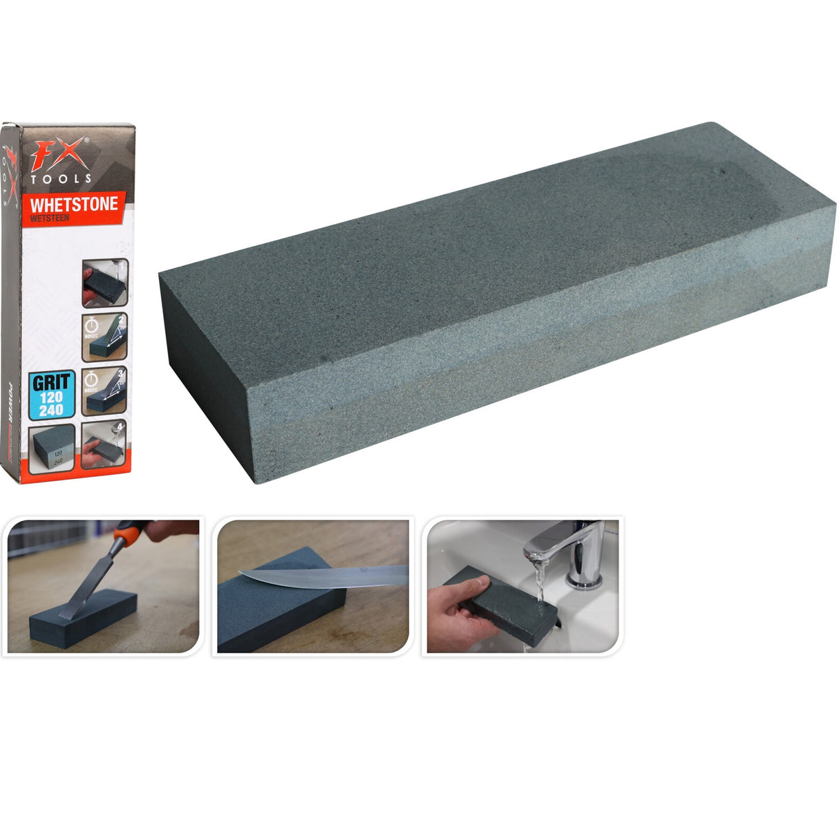 FX Tools | Alumina slipestein 15x5x2,5 cm