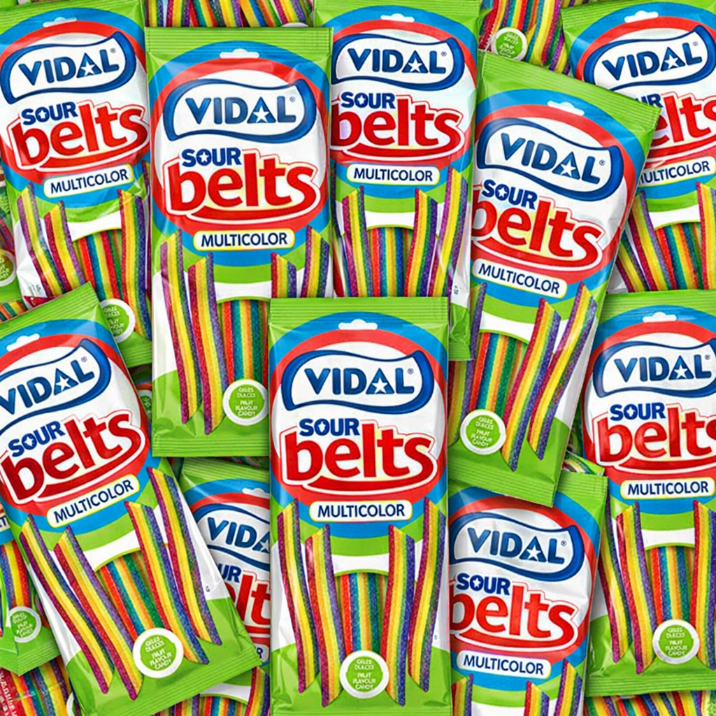 Vidal Acid Rainbow Belts 14x90g Large Pack