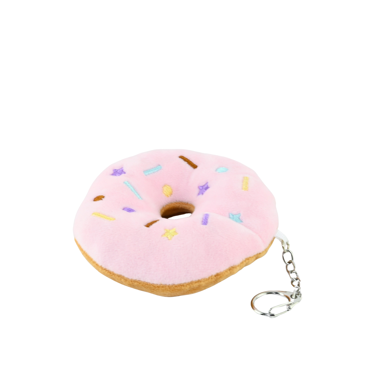 Plysj Donut Nøkkelring 11x3,5cm