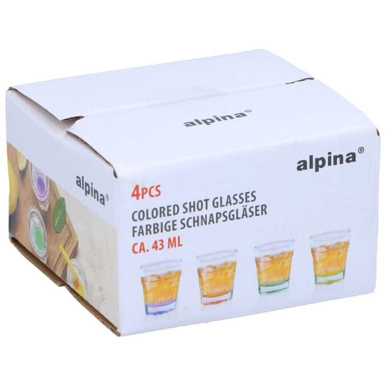 Alpina Shotglass 4stk | Fargede Bunner