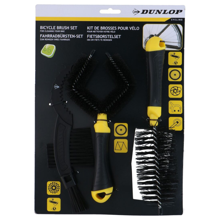 Dunlop Børstesett For Sykkel 3pk