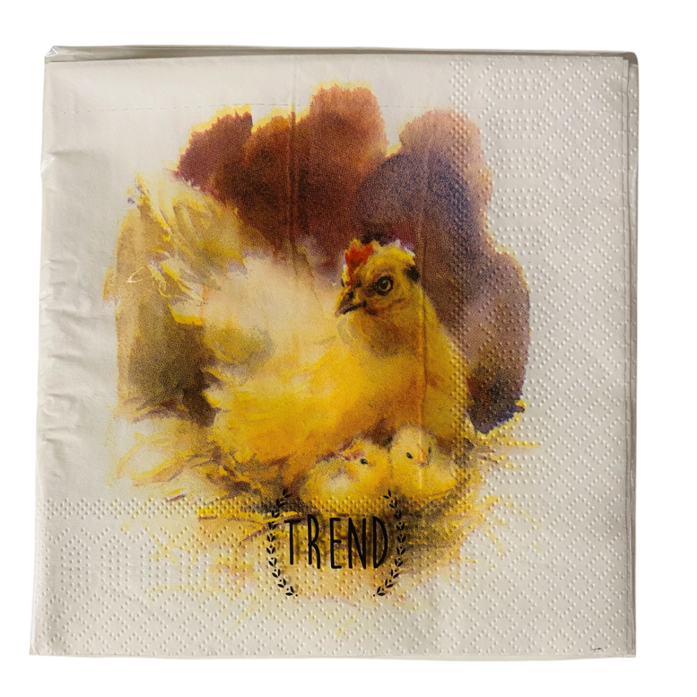Påskeservietter 20pk 33x33cm | Trend Design