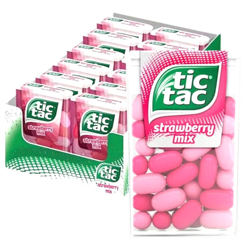 Tic Tac Strawberry 18g x 12pcs | Large package